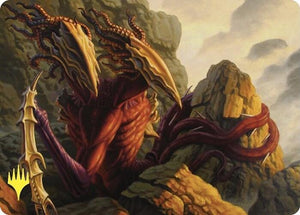 Two-Headed Sliver Art Card (Gold-Stamped) (79) [Commander Masters Art Series]