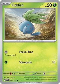 Oddish (001/197) [SV03 Obsidian Flames]