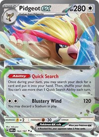 Pidgeot ex (164/197) [SV03 Obsidian Flames]