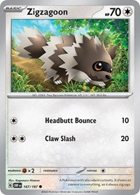 Zigzagoon (167/197) [SV03 Obsidian Flames]