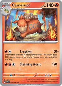 Camerupt (032/197) [SV03 Obsidian Flames]