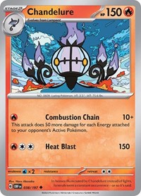 Chandelure (038/197) [SV03 Obsidian Flames]