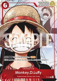 Monkey.D.Luffy (Alternate Art) (P-001) [One Piece Promotion Cards]