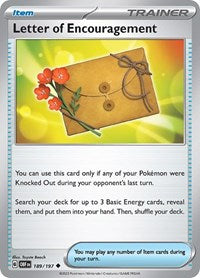 Letter of Encouragement (189/197) [SV03 Obsidian Flames]