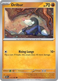 Drilbur (111/197) [SV03 Obsidian Flames]