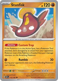 Stunfisk (112/197) [SV03 Obsidian Flames]