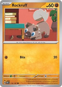 Rockruff (116/197) [SV03 Obsidian Flames]