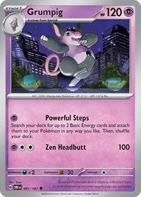 Grumpig (091/197) [SV03 Obsidian Flames]