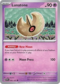 Lunatone (092/197) [SV03 Obsidian Flames]