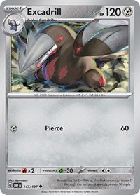 Excadrill (147/197) [SV03 Obsidian Flames]