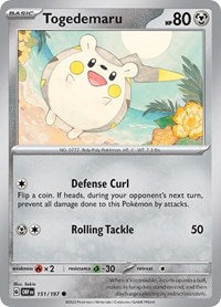 Togedemaru (151/197) [SV03 Obsidian Flames]