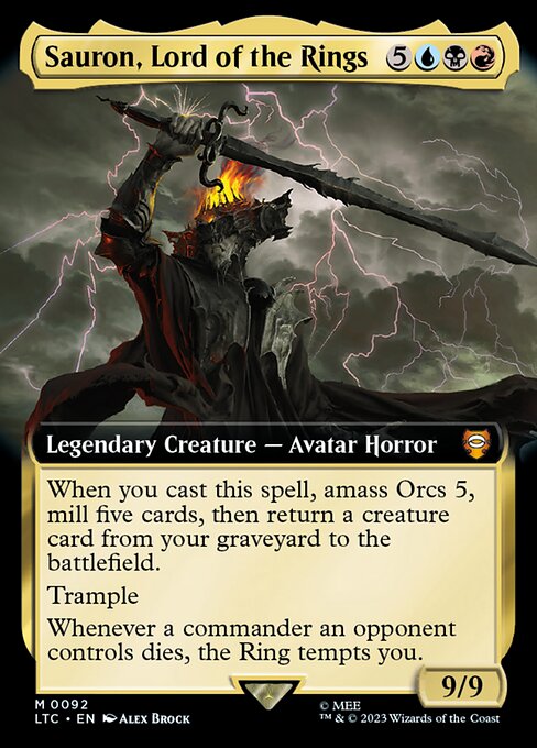 Sauron, Lord of the Rings (92) [Tales of Middle-earth Commander] [Extended Art]