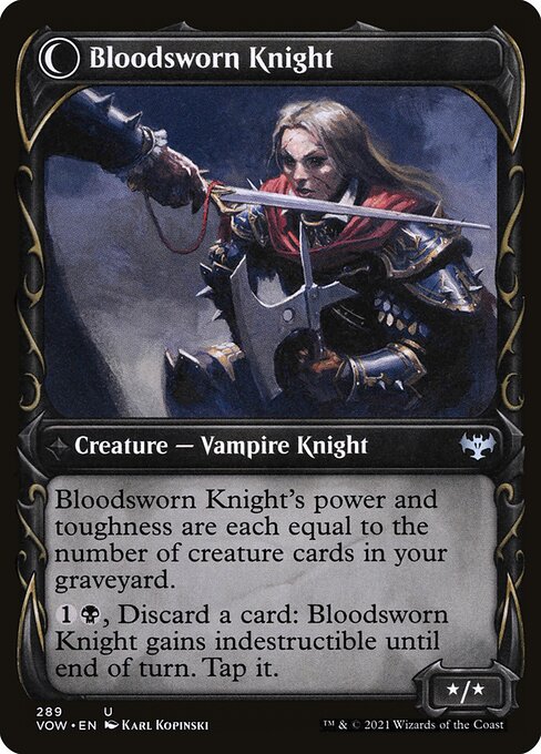 Bloodsworn Squire // Bloodsworn Knight (289) [Innistrad: Crimson Vow] [Showcase]
