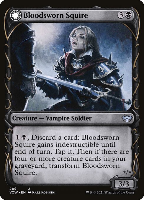 Bloodsworn Squire // Bloodsworn Knight (289) [Innistrad: Crimson Vow] [Showcase]