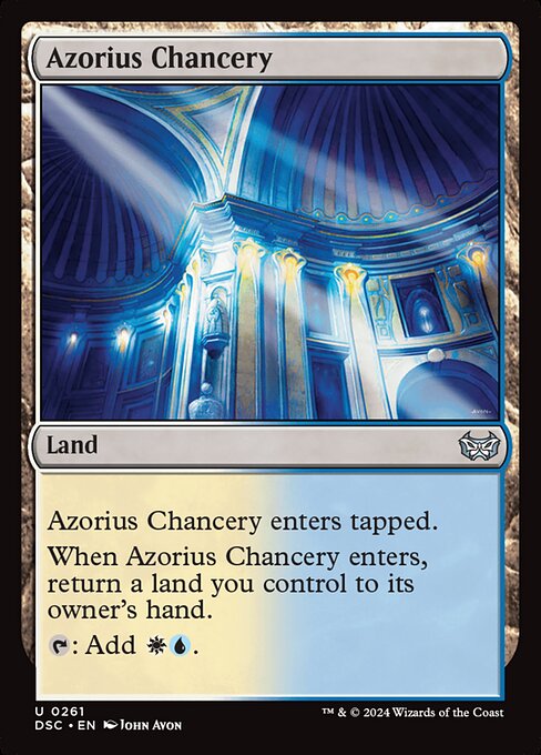 Azorius Chancery (261) [Duskmourn: House of Horror Commander]