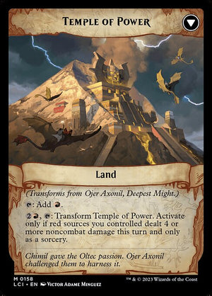 Ojer Axonil, Deepest Might // Temple of Power (158) [The Lost Caverns of Ixalan] Reverse