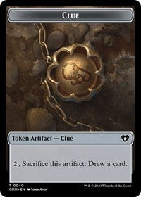 Clue // Zombie (0013) Double-Sided Token (40 // 13) [Commander Masters]