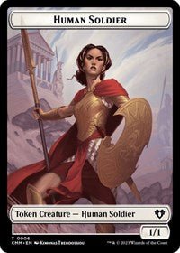 Human Soldier // Phyrexian Germ Double-Sided Token (6 // 16) [Commander Masters]