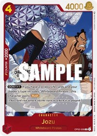 Jozu (Store Championship Participation Pack Vol. 2) (OP02-008) [One Piece Promotion Cards]