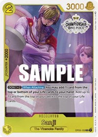 Sanji (Store Championship Participation Pack Vol. 2) (OP03-102) [One Piece Promotion Cards]