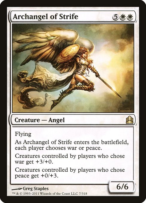 Archangel of Strife (7) [Commander 2011]