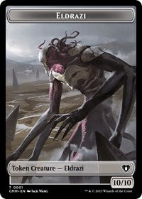 Eldrazi // Emblem - Ob Nixilis of the Black Oath Double-Sided Token (1 // 52) [Commander Masters]