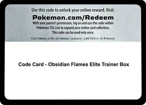 Code Card - Obsidian Flames Elite Trainer Box [SV03 Obsidian Flames]