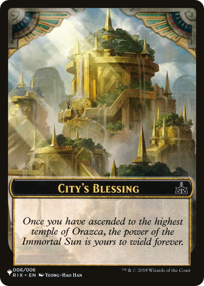 City's Blessing // The Monarch Double-sided Token (6 // 14) [The List]