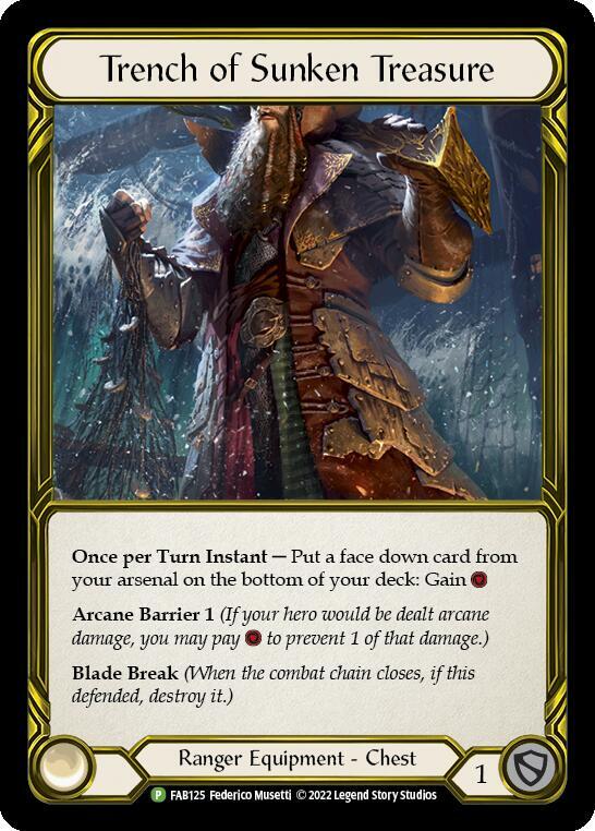 Trench of Sunken Treasure (Golden) - FAB125 [Flesh and Blood Promo Cards]