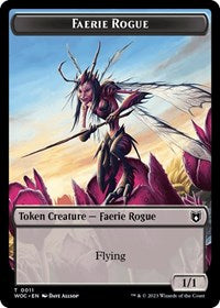 Faerie Rogue (0011) // Faerie Double-Sided Token (11 // 10) [Wilds of Eldraine Commander]