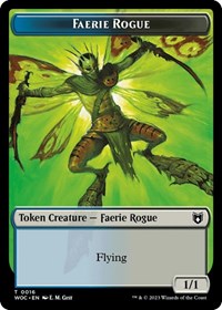Faerie Rogue (0016) // Copy Double-Sided Token (16 // 4) [Wilds of Eldraine Commander]