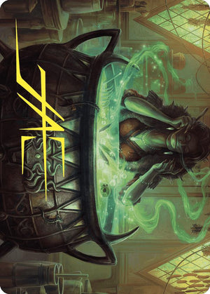 Agatha's Soul Cauldron Art Card (Gold-Stamped Signature) (42) [Wilds of Eldraine Art Series]
