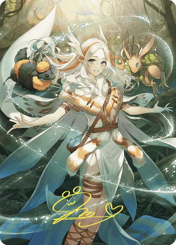 Greater Auramancy Anime Art Card (Gold-Stamped Signature) (76) [Wilds of Eldraine Art Series]