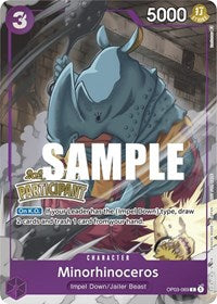 Minorhinoceros (Online Regional 2023) [Participant] (OP03-069) [One Piece Promotion Cards]