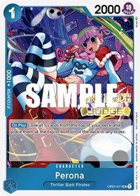 Perona (Judge Pack Vol. 2) (OP01-077) [One Piece Promotion Cards]