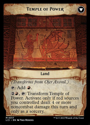 Ojer Axonil, Deepest Might // Temple of Power (317) [The Lost Caverns of Ixalan] [Showcase] Reverse