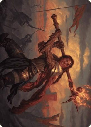 Imodane, the Pyrohammer Art Card (18) [Wilds of Eldraine Art Series]