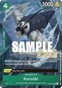 Kuroobi (Offline Regional 2023) [Finalist] (OP03-026) [One Piece Promotion Cards]