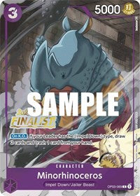 Minorhinoceros (Offline Regional 2023) [Finalist] (OP03-069) [One Piece Promotion Cards]