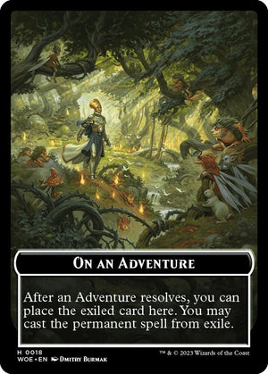 Emblem - On an Adventure (18) [Wilds of Eldraine]