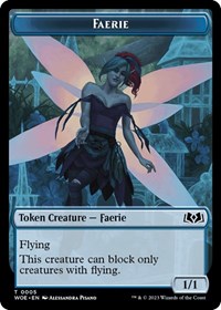 Faerie // Food (0010) Double-Sided Token (5 // 10) [Wilds of Eldraine]