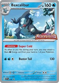 Baxcalibur - 019 (Prerelease) [Staff] (019) [SV Scarlet and Violet Promo Cards]