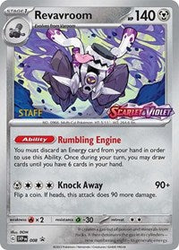 Revavroom - 008 (Prerelease) [Staff] (008) [SV Scarlet and Violet Promo Cards]
