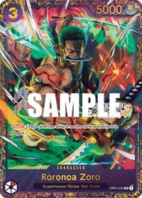 Roronoa Zoro - OP01-025 (Treasure Cup) (OP01-025) [One Piece Promotion Cards]