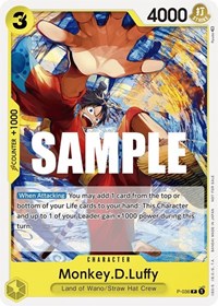 Monkey.D.Luffy (Pre-Release Tournament) (P-036) [One Piece Promotion Cards]