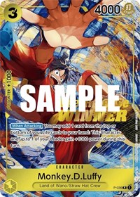 Monkey.D.Luffy (Pre-Release Tournament) (Winner) (P-036) [One Piece Promotion Cards]