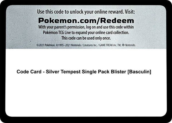Code Card - Silver Tempest Single Pack Blister [Basculin] [SWSH12 Silver Tempest]