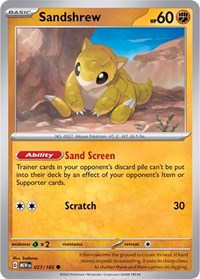 Sandshrew (027/165) [SV Scarlet and Violet 151]