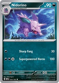 Nidorino (033/165) [SV Scarlet and Violet 151]