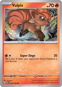 Vulpix (037/165) [SV Scarlet and Violet 151]